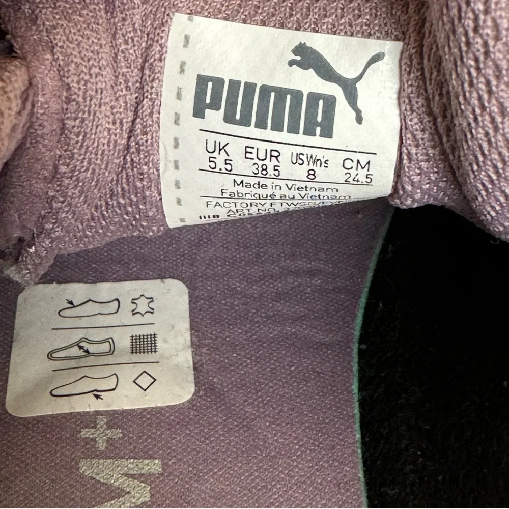 Puma Women's Vikky Classic Low-Top Sneakers Elderberry Suede US Size 8